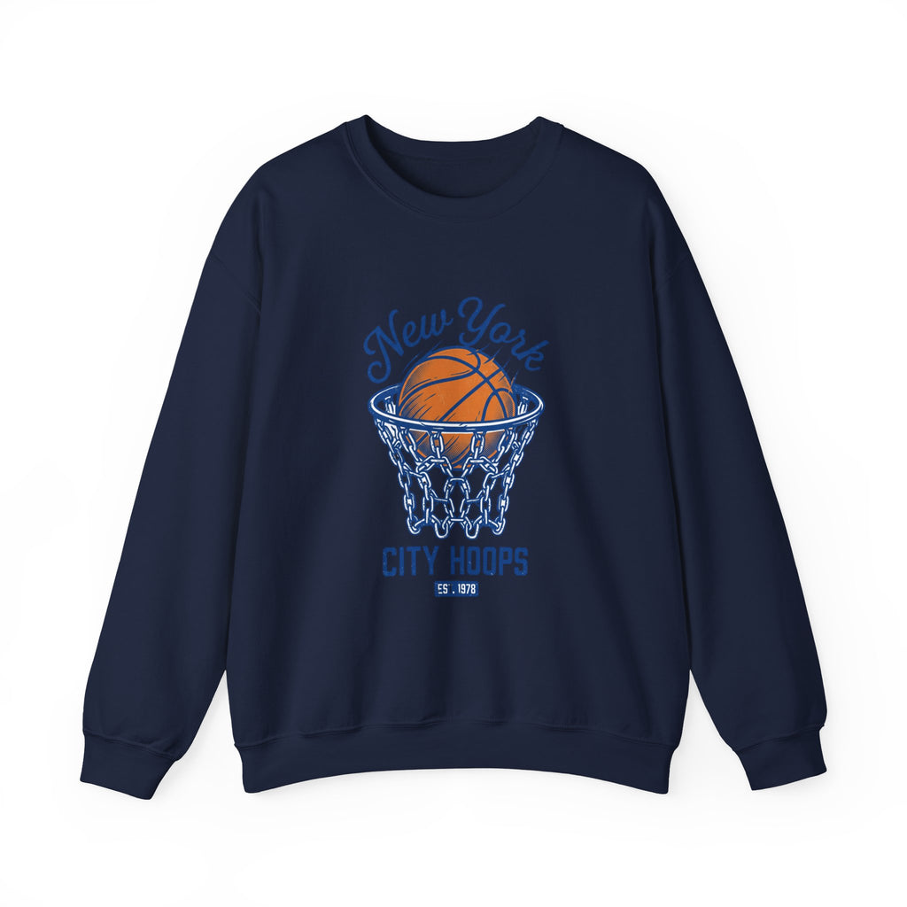 City Hoops Retro Basketball Sweatshirt | Collegiate NY Varsity