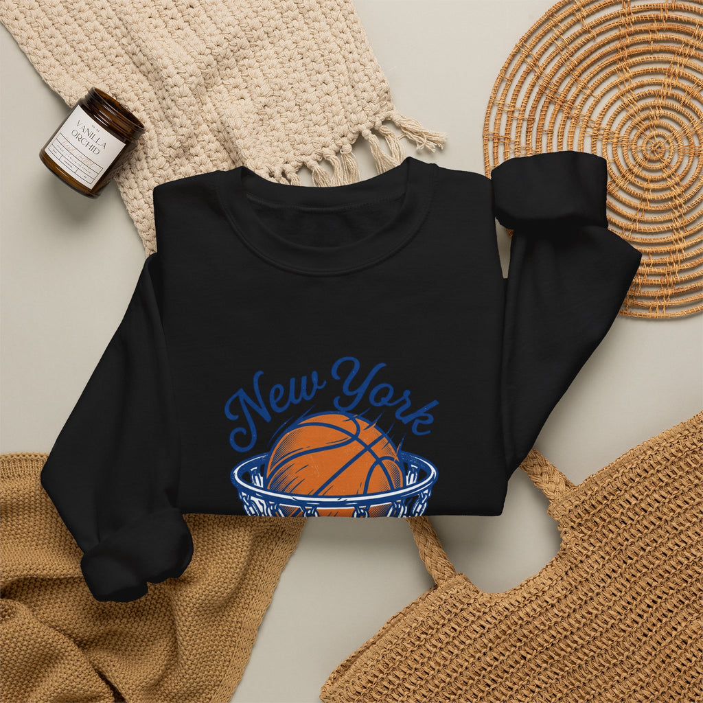 City Hoops Retro Basketball Sweatshirt | Collegiate NY Varsity