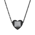 Engravable Heart Necklace — Personalized Sterling Silver Pendant for Mom, Anniversary & Gifts